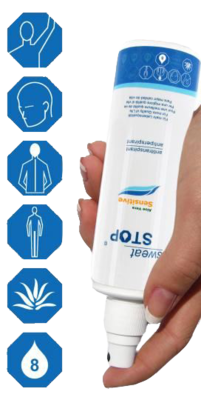 SWEATSTOP Aloe Vera Sensitive Upside Down Spray