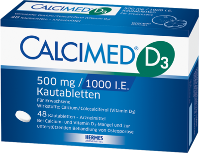 CALCIMED D3 500 mg/1000 I.E. Kautabletten