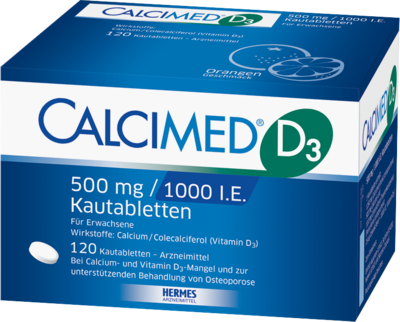 CALCIMED D3 500 mg/1000 I.E. Kautabletten
