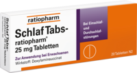 SCHLAF TABS-ratiopharm 25 mg Tabletten