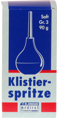 KLISTIERSPRITZE 90 g Gr.3 birnf.Weich-PVC