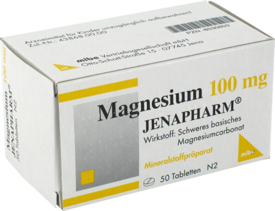 MAGNESIUM 100 mg Jenapharm Tabletten