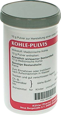 KOHLE pulvis Pulver