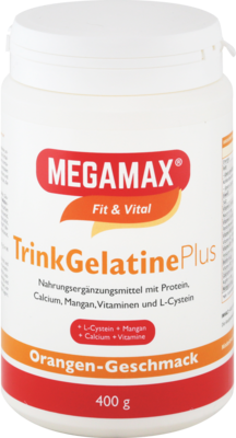 TRINKGELATINE Orange Megamax Pulver