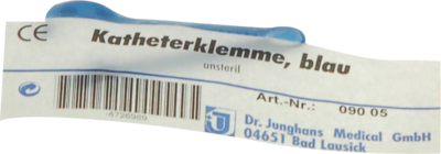 KATHETERKLEMME blau unsteril