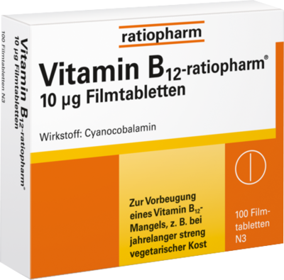 VITAMIN B12-RATIOPHARM 10 µg Filmtabletten