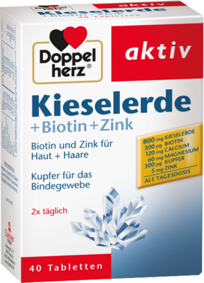 DOPPELHERZ Kieselerde+Biotin+Zink Tabletten