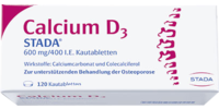 CALCIUM D3 STADA 600 mg/400 I.E. Kautabletten