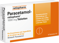 PARACETAMOL-ratiopharm 1.000 mg Tabletten