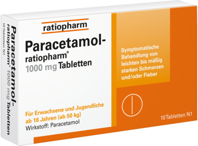 PARACETAMOL-ratiopharm 1.000 mg Tabletten