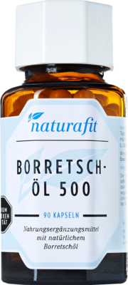 NATURAFIT Borretschöl 500 Kapseln