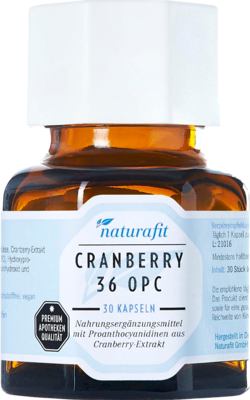 NATURAFIT Cranberry 36 OPC Kapseln