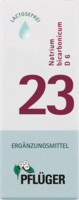 BIOCHEMIE Pflüger 23 Natrium bicarbonicum D 6 Tro.