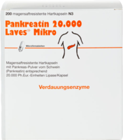 PANKREATIN 20.000 Laves Mikro magensaftr.Hartkaps.
