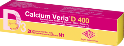 CALCIUM VERLA D 400 Brausetabletten
