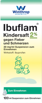 IBUFLAM Kindersaft 20mg/ml gegen Fieber u.Schmerz.