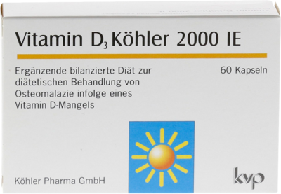 VITAMIN D3 KÖHLER 2.000 I.E. Kapseln