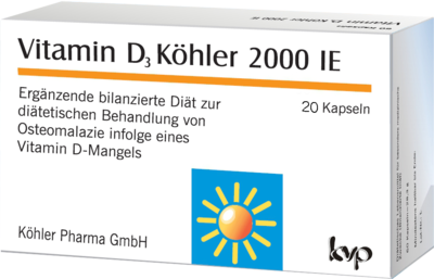 VITAMIN D3 KÖHLER 2.000 I.E. Kapseln