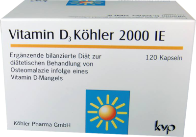 VITAMIN D3 KÖHLER 2.000 I.E. Kapseln