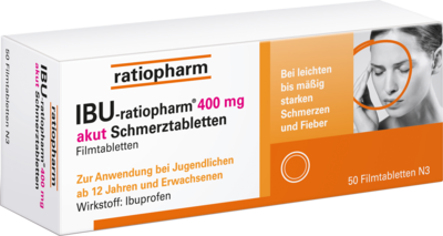 IBU-RATIOPHARM 400 mg akut Schmerztbl.Filmtabl.