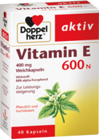 DOPPELHERZ Vitamin E 600 N Weichkapseln