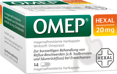 OMEP HEXAL 20 mg magensaftresistente Hartkapseln