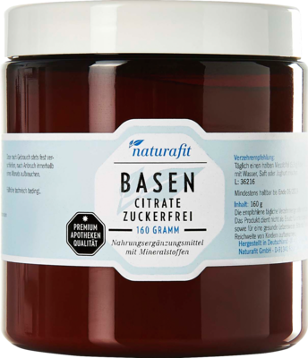 NATURAFIT Basencitrate zuckerfrei Pulver