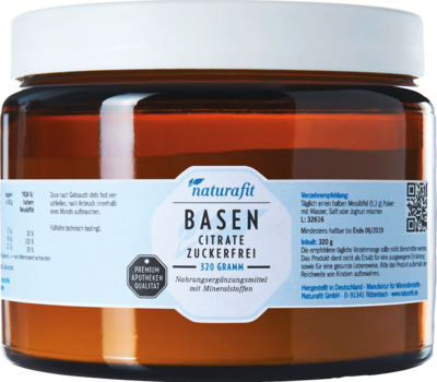 NATURAFIT Basencitrate zuckerfrei Pulver