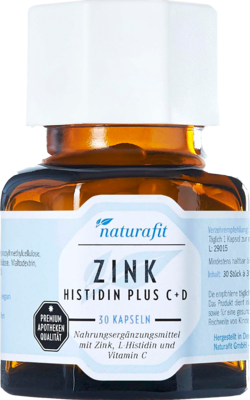 NATURAFIT Zink Histidin plus C+D Kapseln