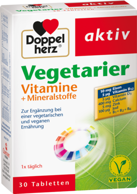 DOPPELHERZ Vegetarier Vitamine+Mineralstoffe aktiv