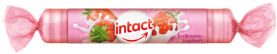 INTACT Traubenzucker Rolle Erdbeere Joghurt