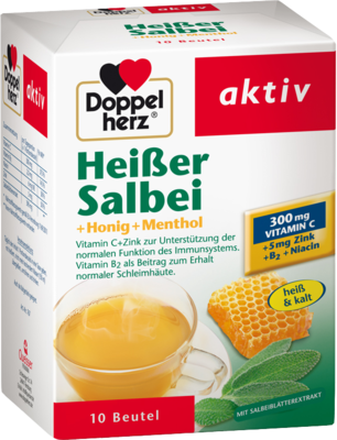DOPPELHERZ heißer Salbei+Honig+Menthol Granulat