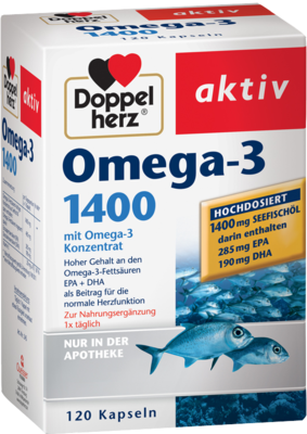 DOPPELHERZ Omega-3 1.400 Kapseln