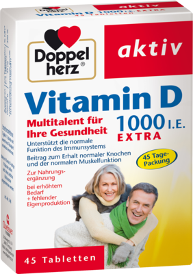 DOPPELHERZ Vitamin D3 1000 I.E. EXTRA Tabletten