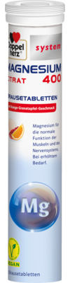 DOPPELHERZ Magnesium 400 Citrat system Brausetabl.