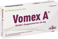 VOMEX A Kinder-Suppositorien 40 mg