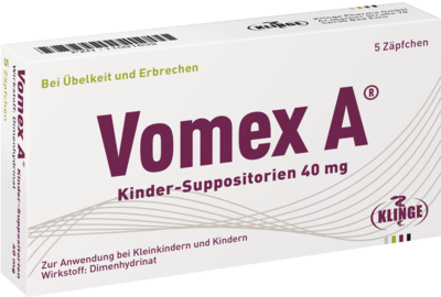 VOMEX A Kinder-Suppositorien 40 mg