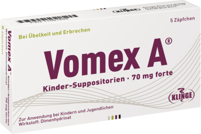 VOMEX A Kinder-Suppositorien 70 mg forte