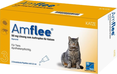 AMFLEE 50 mg Spot-on Lösung z.Auftropfen f.Katzen