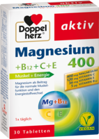 DOPPELHERZ Magnesium 400+B12+C+E Tabletten