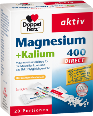 DOPPELHERZ Magnesium+Kalium DIRECT Portionsbeutel