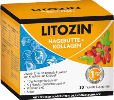 LITOZIN Hagebutte+Kollagen Trinkfläschchen