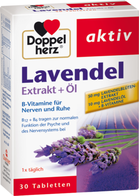 DOPPELHERZ Lavendel Extrakt+Öl Tabletten
