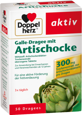DOPPELHERZ Galle-Dragee mit Artischocke