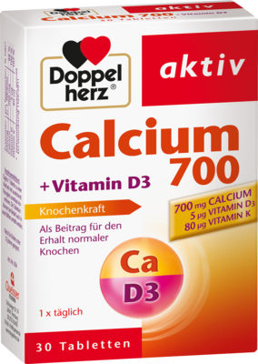 DOPPELHERZ Calcium 700+Vitamin D3 Tabletten