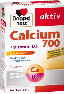 DOPPELHERZ Calcium 700+Vitamin D3 Tabletten