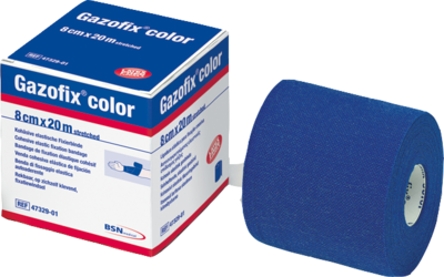 GAZOFIX color Fixierbinde kohäsiv 8 cmx20 m blau