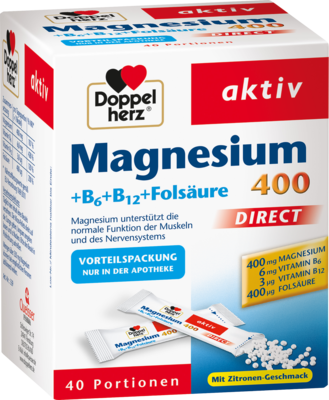 DOPPELHERZ Magnesium+B Vitamine DIRECT Pellets