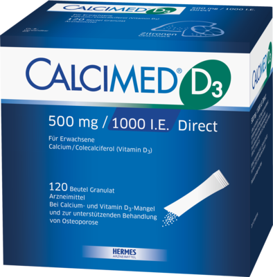 CALCIMED D3 500 mg/1000 I.E. Direct Granulat