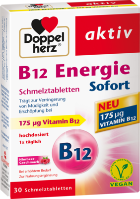 DOPPELHERZ B12 Energie Sofort Schmelztabletten